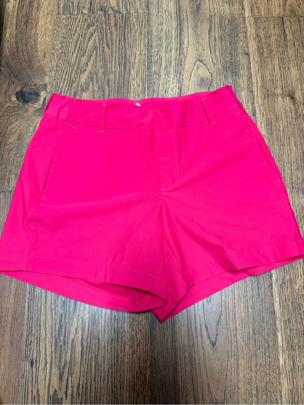 SPANX High-Rise Fuchsia Stretch Shorts